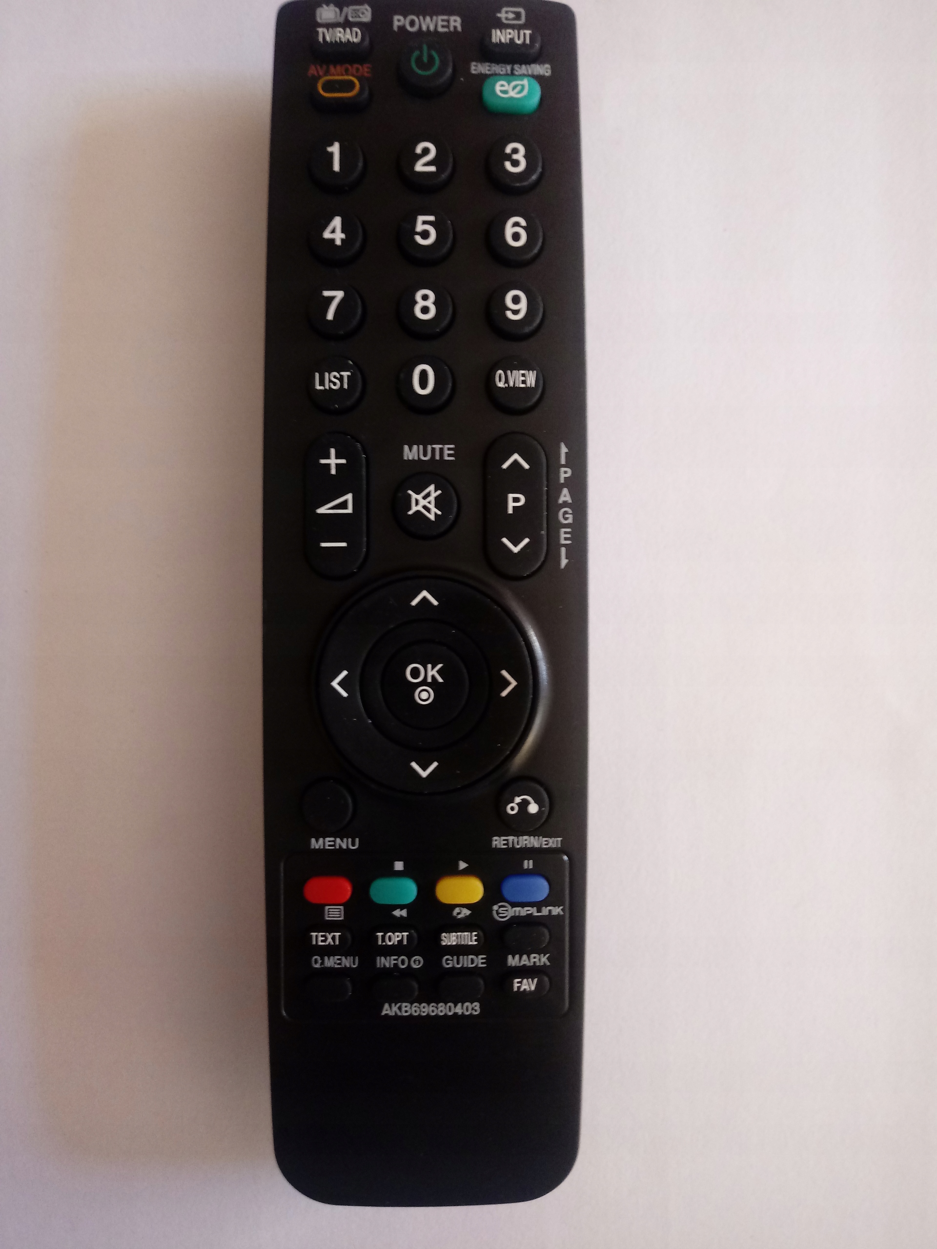 Pilot do TV LG 47LH3000,