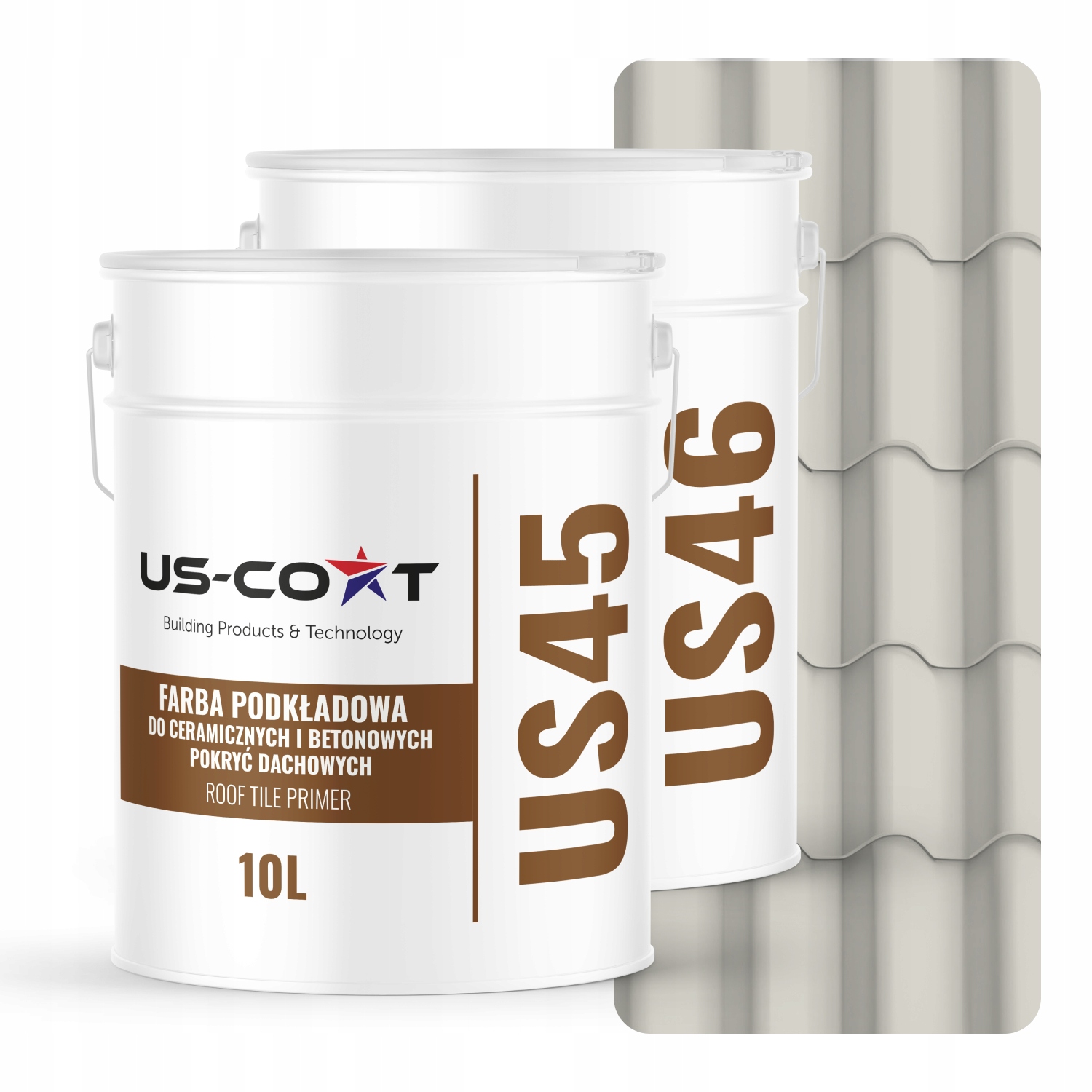 Farba Na Keramické Strešné Krytiny Základný Náter Biely Sivý RAL9002 74m2 Satén