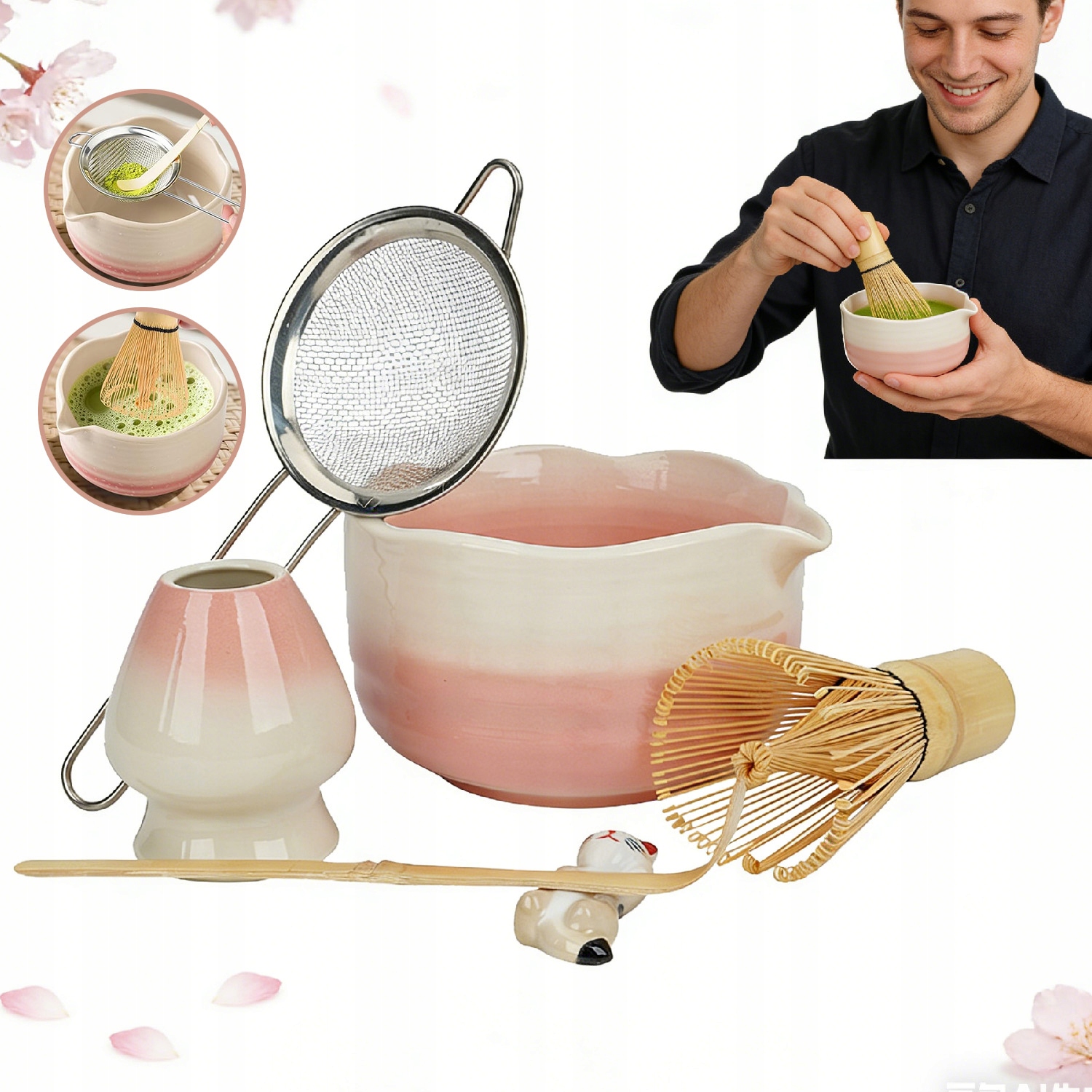 Levně Sada Na Matchu – Sada Metliček Na Matchu – 6-DÍLNÁ Sada Nástrojů Matcha