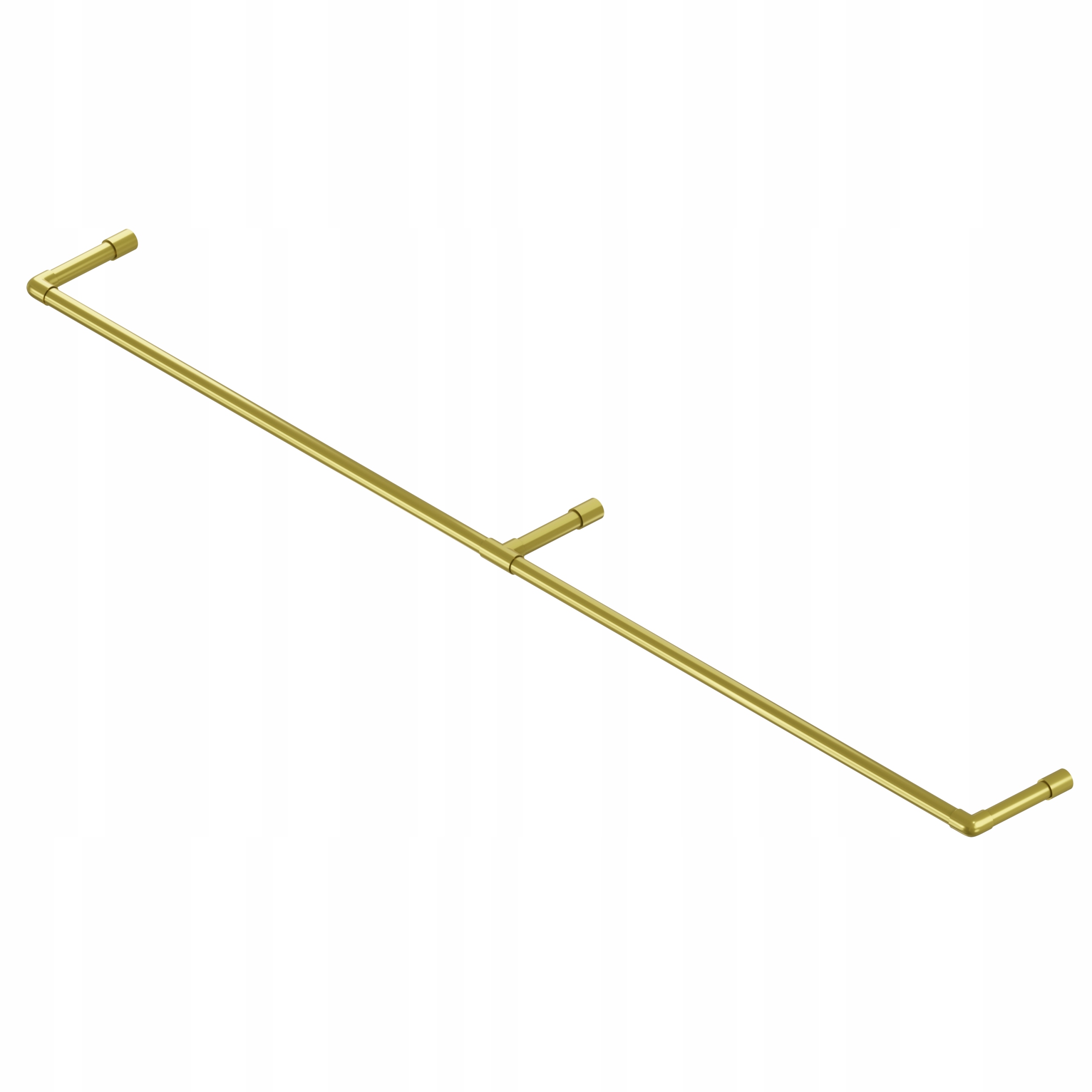 Koupelnový Věšák Na Ručníky, Držák, Průměr 25 MM, Zlatý, Matný, 200 CM