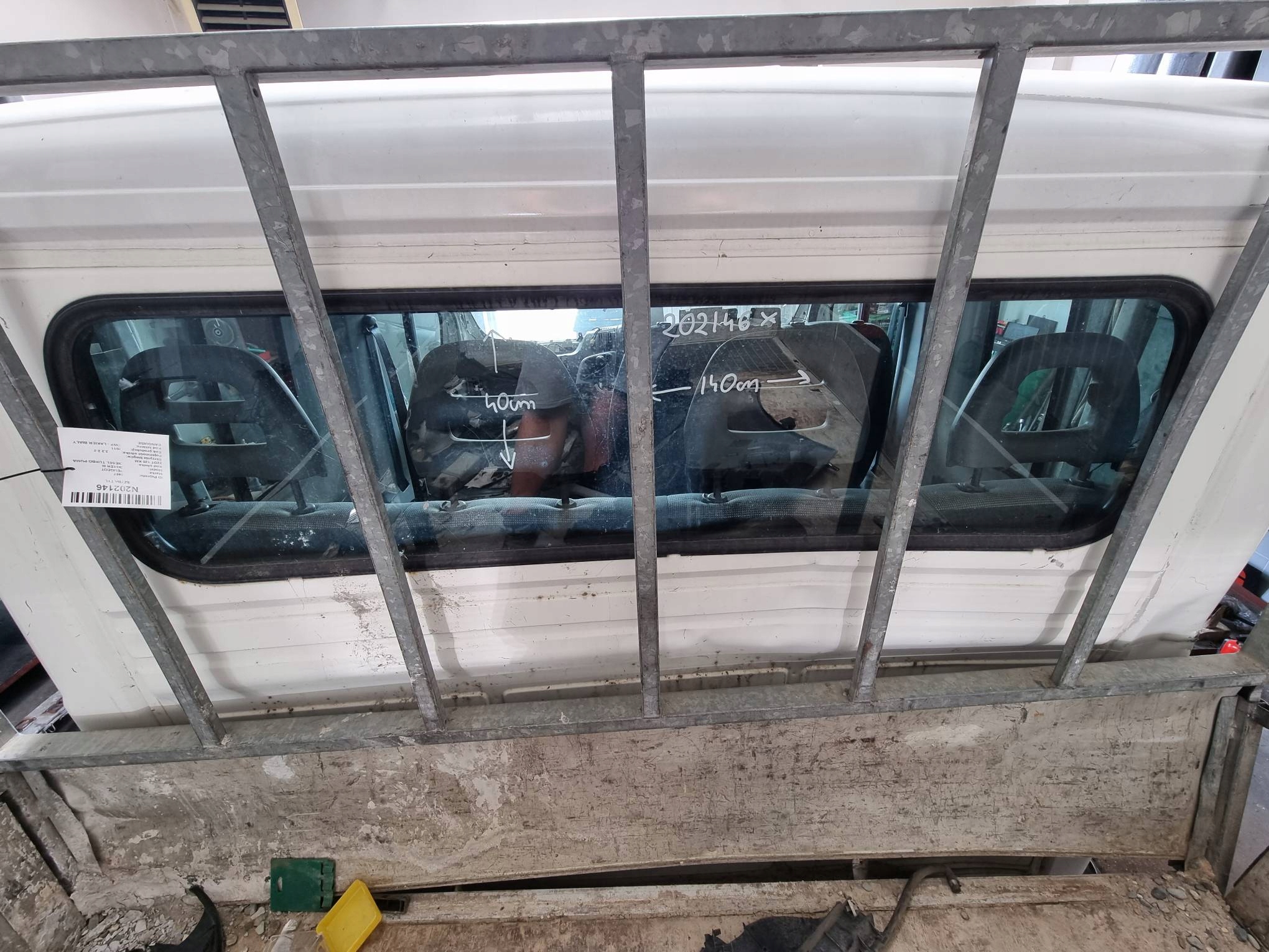 window rear part DOT-36 AS 2 PEUGEOT BOXER III