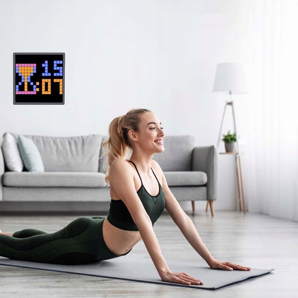 WYŚWIETLACZ LED PIXEL ART PROGRAMOWALNY PANEL LED PIXEL ZE STEROWANIEM Rodzaj gwintu zintegrowane źródło LED