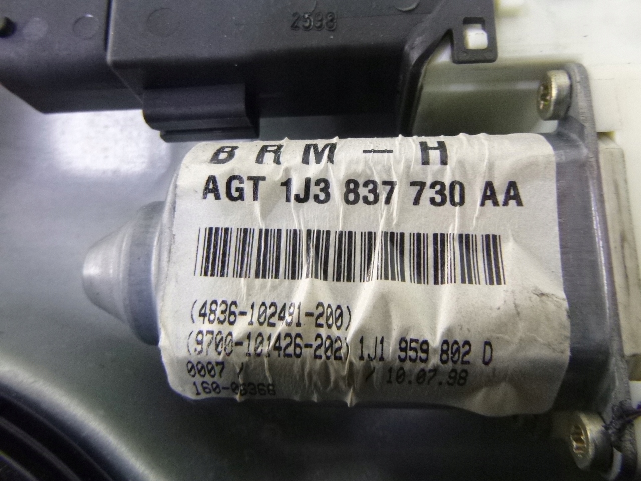 MÉCANISME VITRE AVANT DROITE VW GOLF IV 1J3837730AA