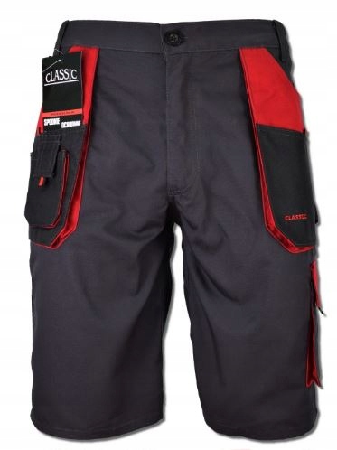 SPODENKI SPODNIE ROBOCZE KRÓTKIE CLASSIC RED MOCNE