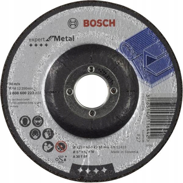 

Bosch 125x6mm tarcza szlifowania ścierna do metalu