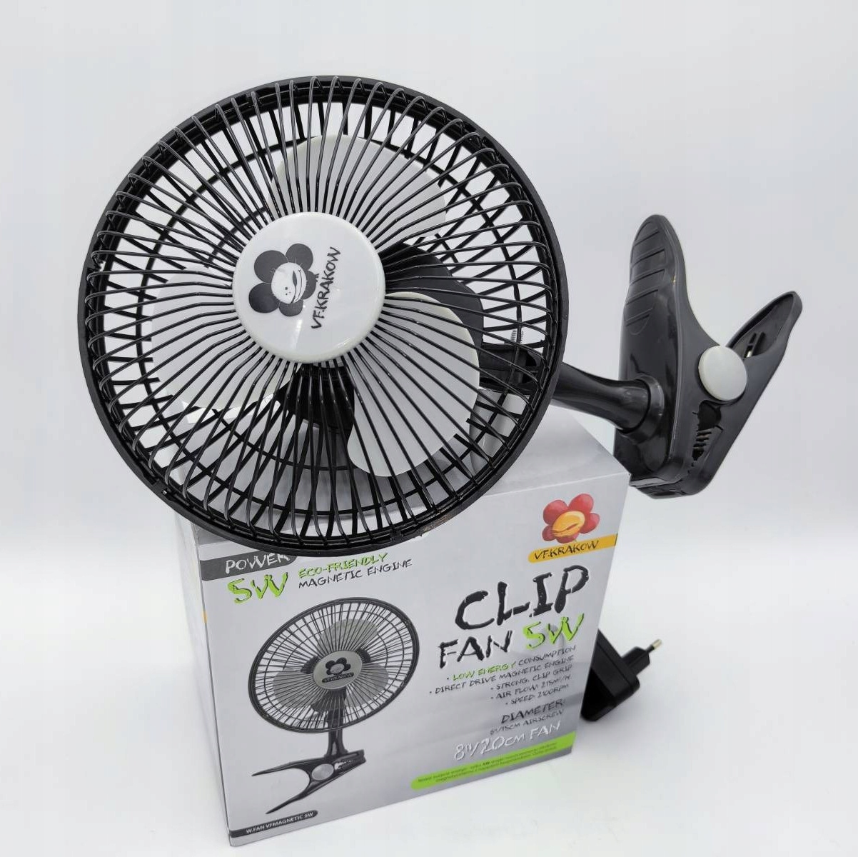 Wentylator Mieszający Cichy 5W 15CM Biurkowy Do Growboxa