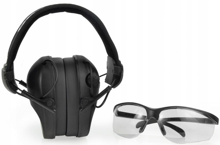 Słuchawki ochronne aktywne RealHunter Pro strzeleckie okulary strzeleckie
