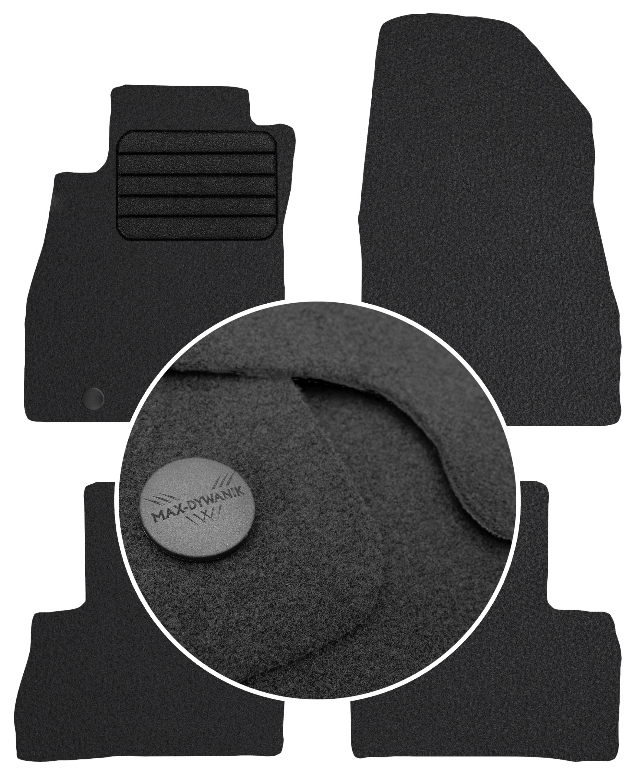 

Nissan Juke I 2010-2017 Wycieraczki welurowe