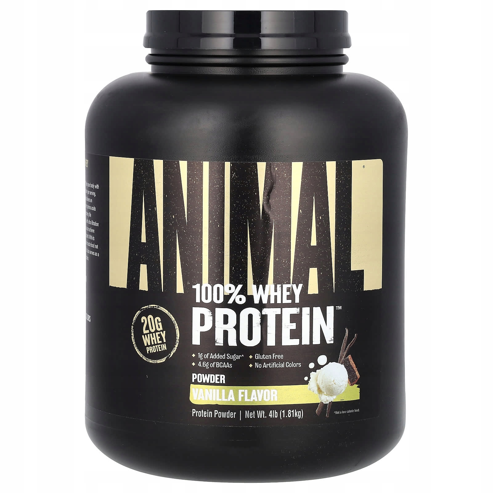 Animal, 100% syrovátkový protein v prášku, klasická vanilka, 1,81 kg