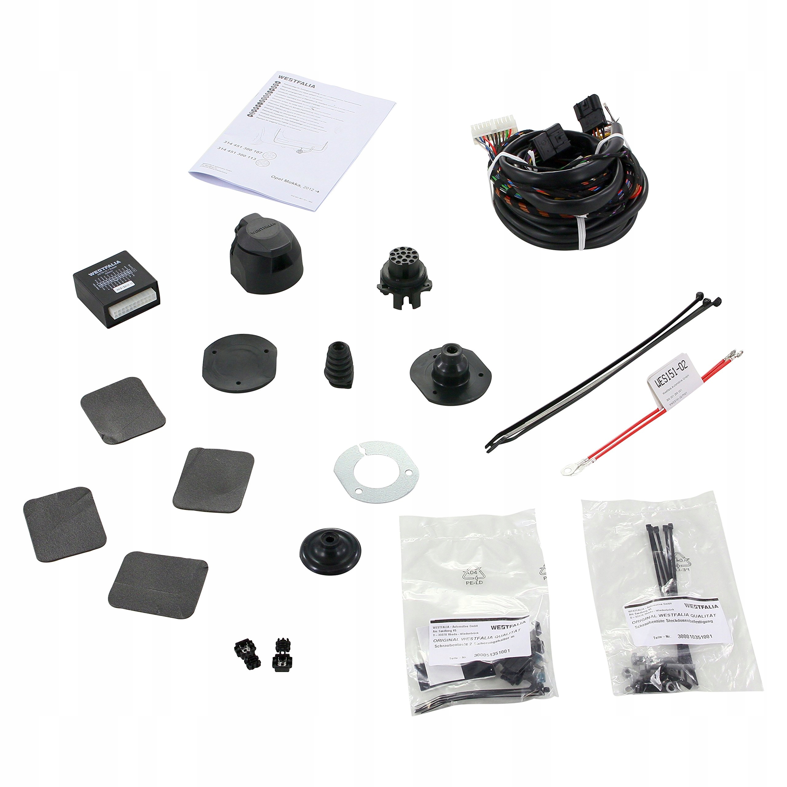 Elektrický set, súprava na upevnenie prívesu Westfalia 314451300113