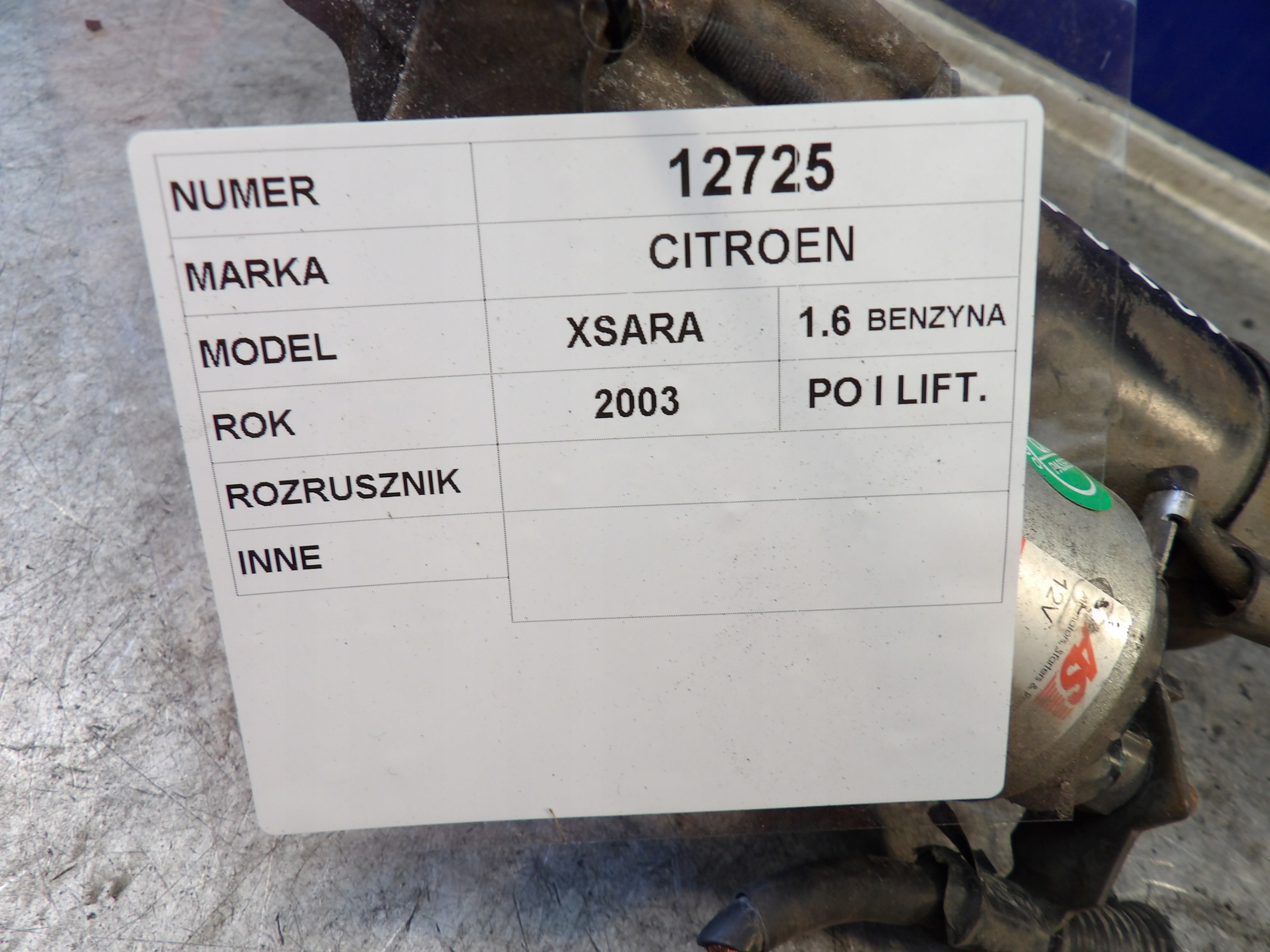 Citroen Xsara starter D6RA572