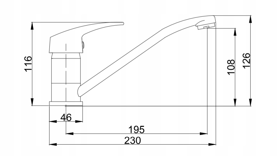BATERIA KUCHENNA KRAN ZLEWOZMYWAKOWA CHROM Kod producenta B635