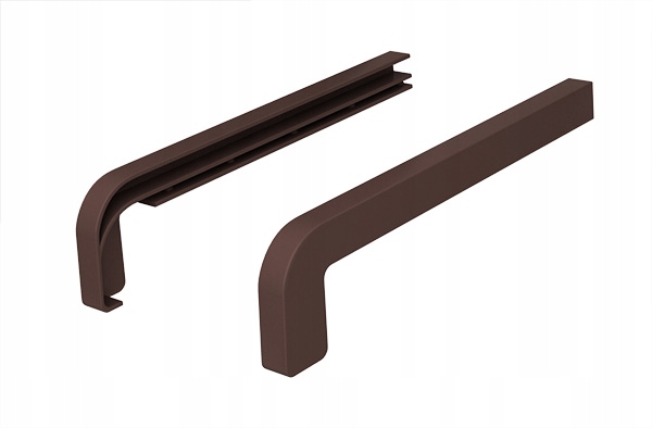 PARAPET ZEWNĘTRZNY STALOWY STAL PARAPETY ZEWNETRZNE BRĄZOWY 20CM + GRATIS Marka TD Parapety