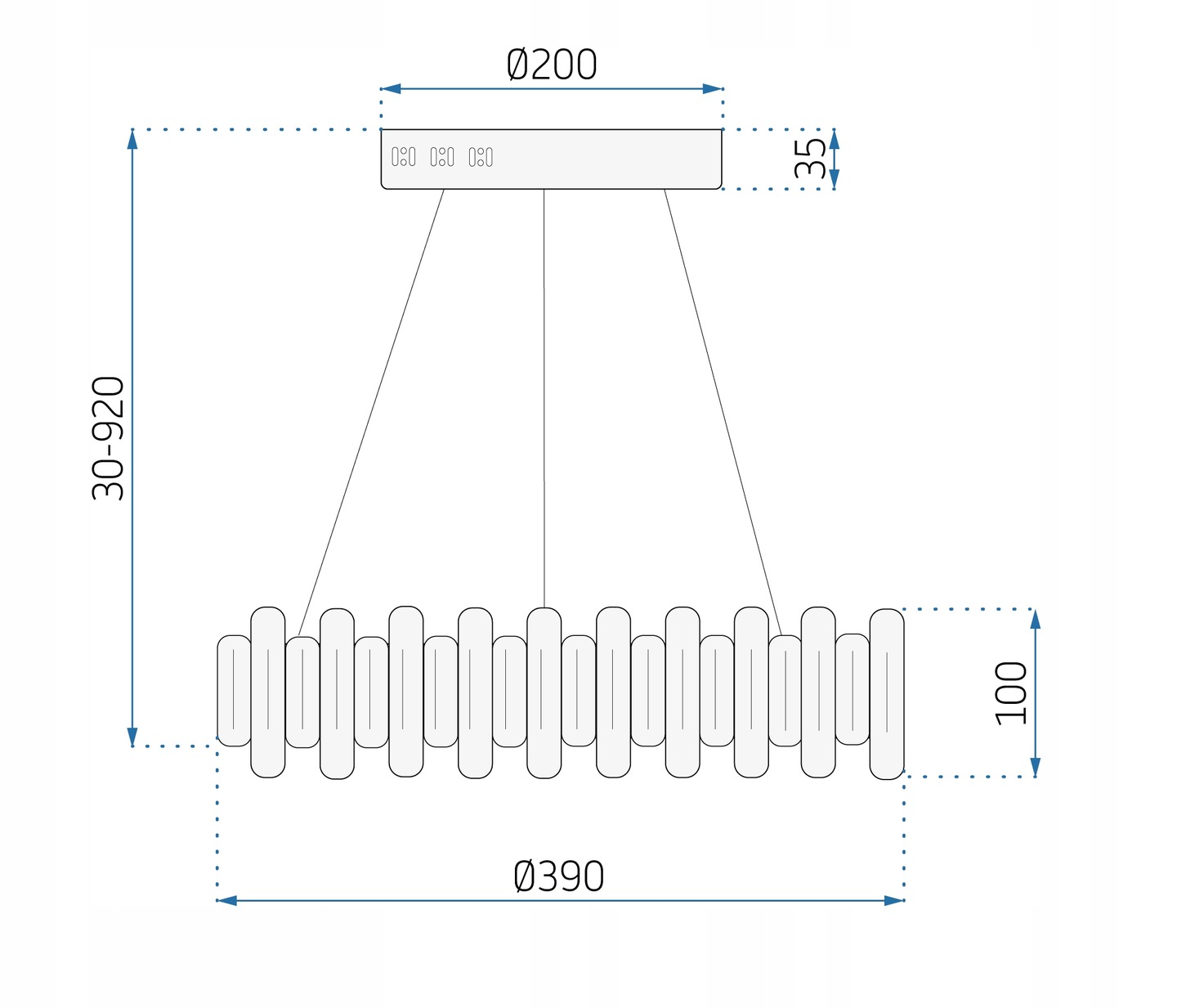 LAMPA KRYSZTAŁOWA SUFITOWA PLAFON CHROM LED PILOT Zasilanie sieciowe