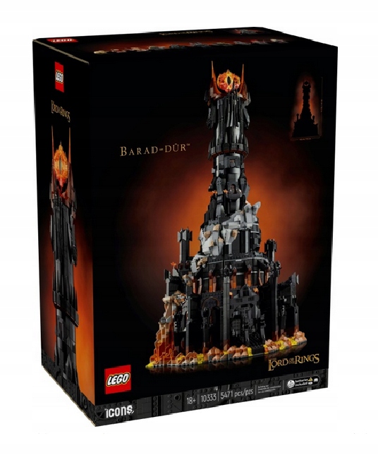 Lego 10333 Icons Vládce Prstenů Barad-dur