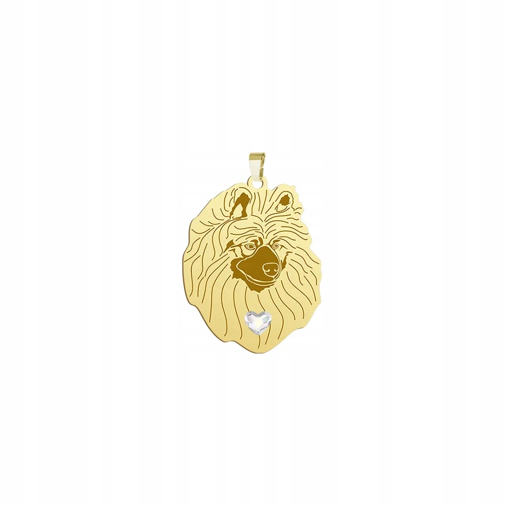 Zlatý přívěsek se psem Vlčí špic 925 Šperky Věnování Gravírování Bonus