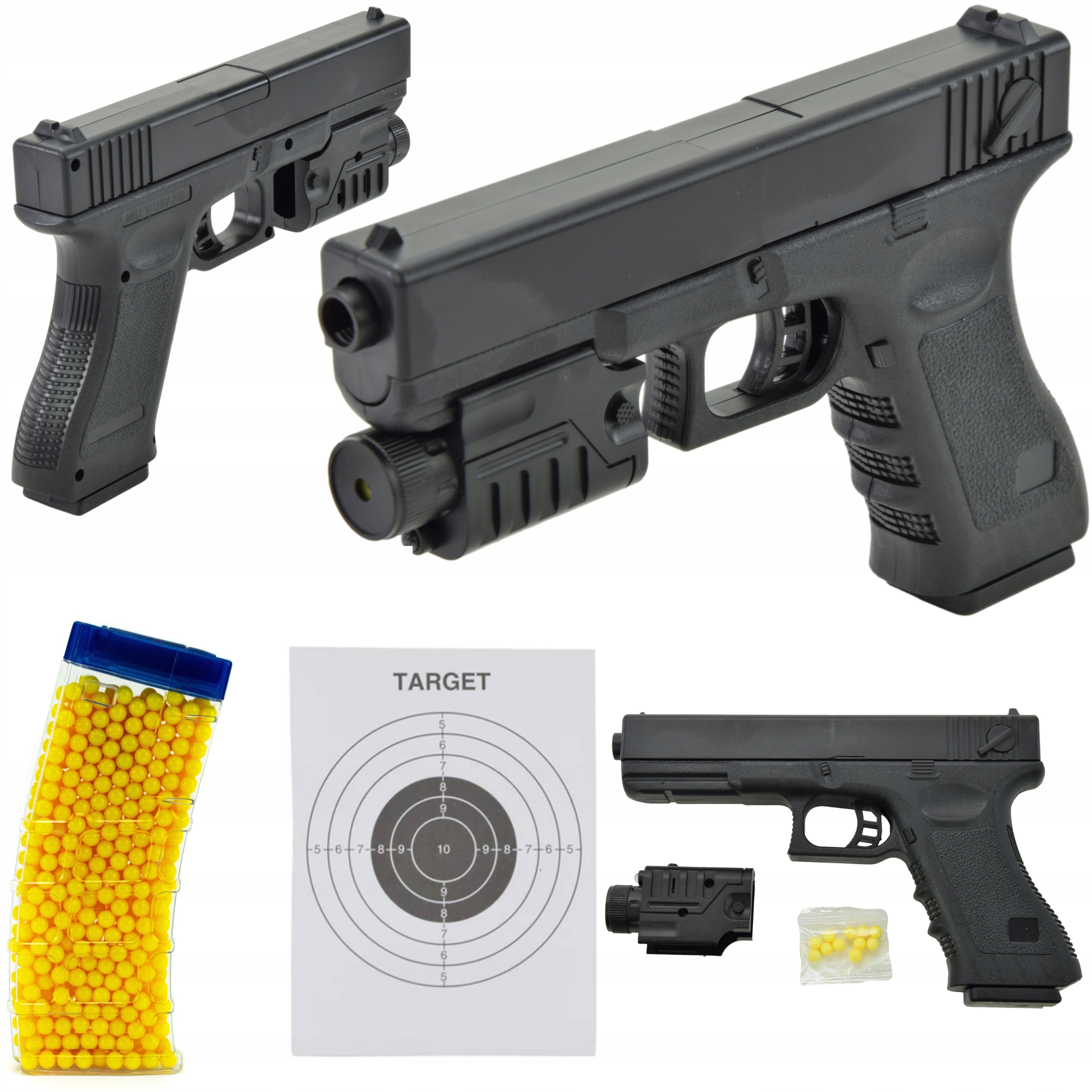 

Pistolet Karabin Na Kulki Laser Zestaw