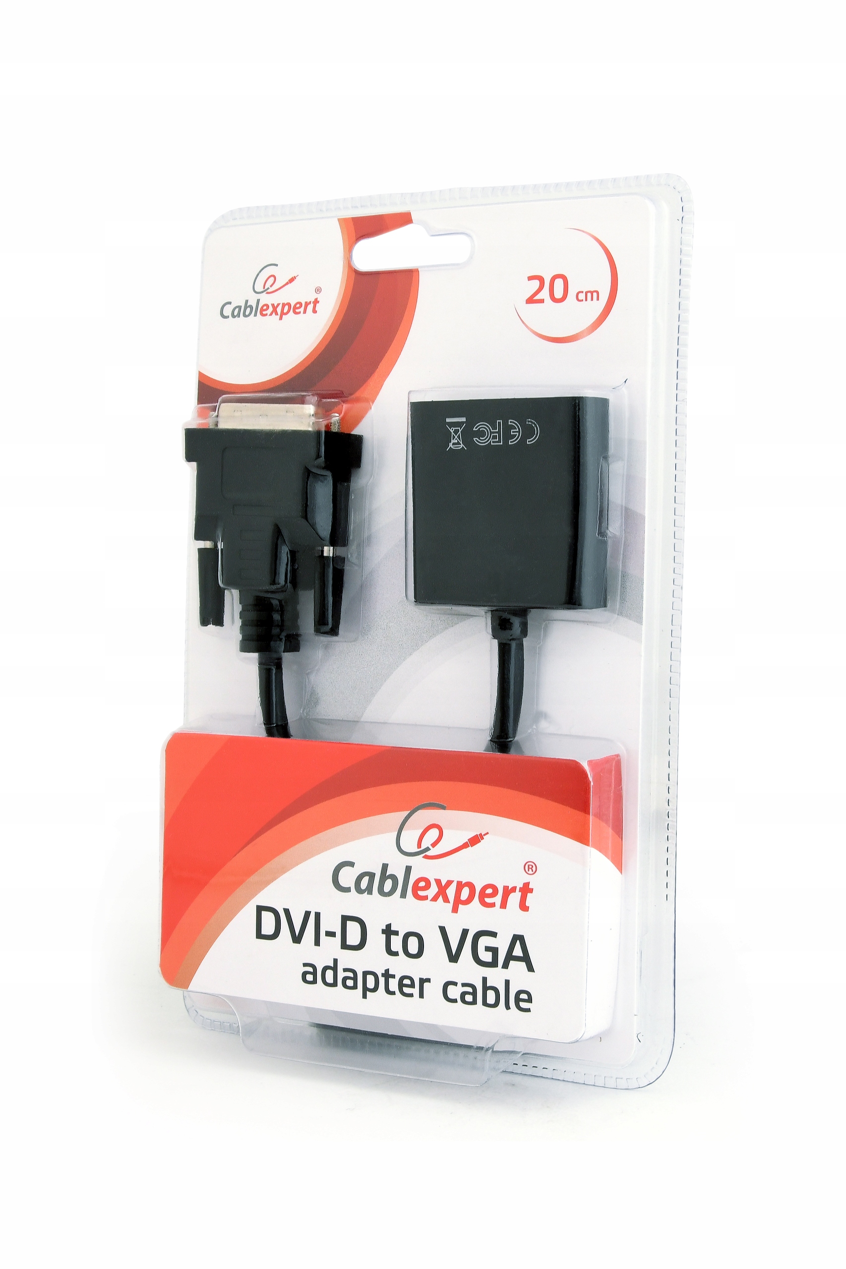 Adapter DVI-D - VGA Gembird AB-DVID-VGAF-01 Model DVI-D/VGA (24M/15F)