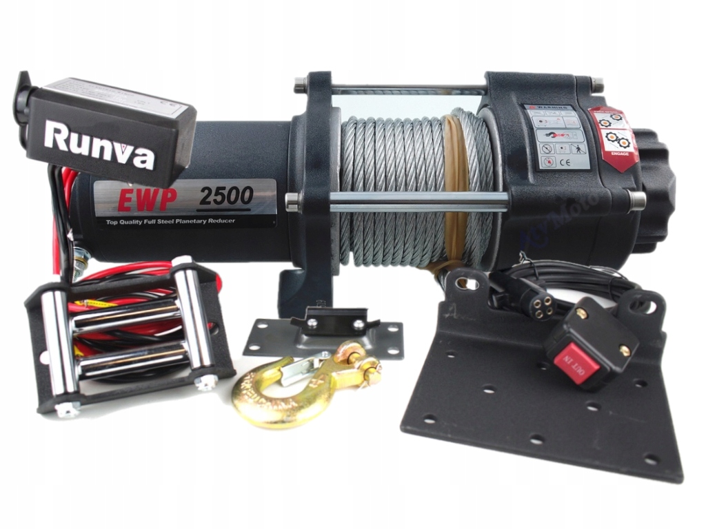 

Wyciągarka el. Runva EWP2500lb 12V lina stalowa