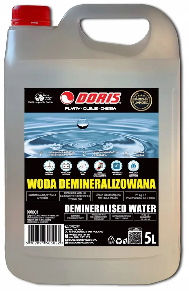 Doris Woda Demineralizowana 5L