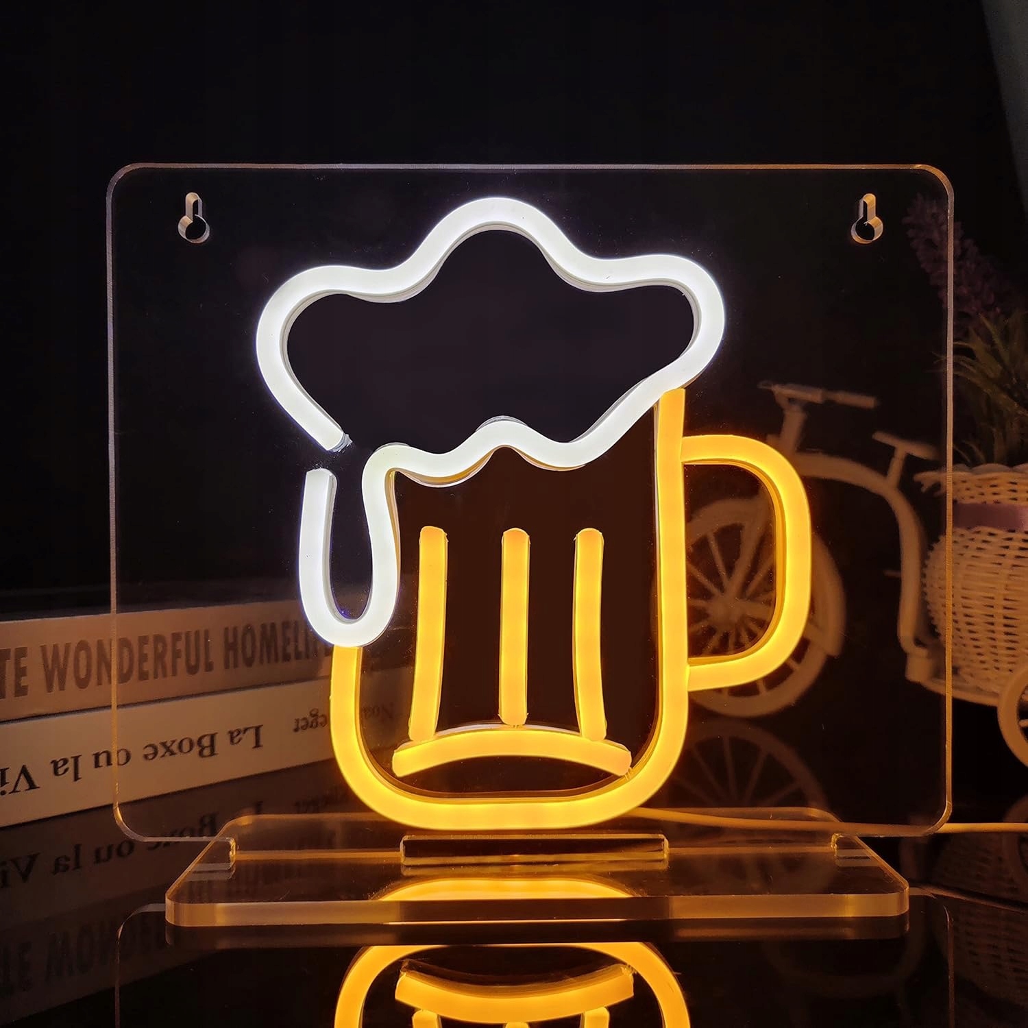 Lampa Neonowa LED Kufer Piwo 5W USB Neon Bar