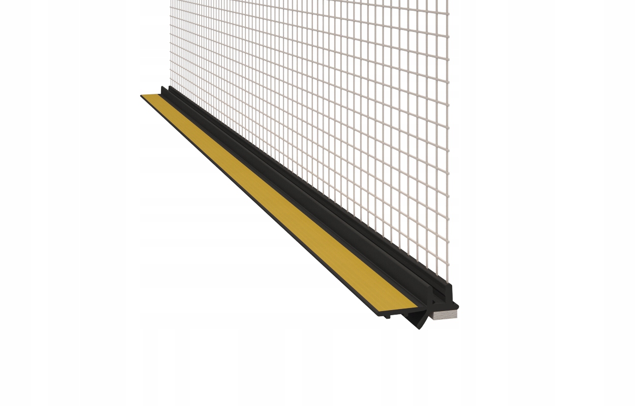 

Listwa przyokienna Pcv Apu z siatką 2,5mb czarna