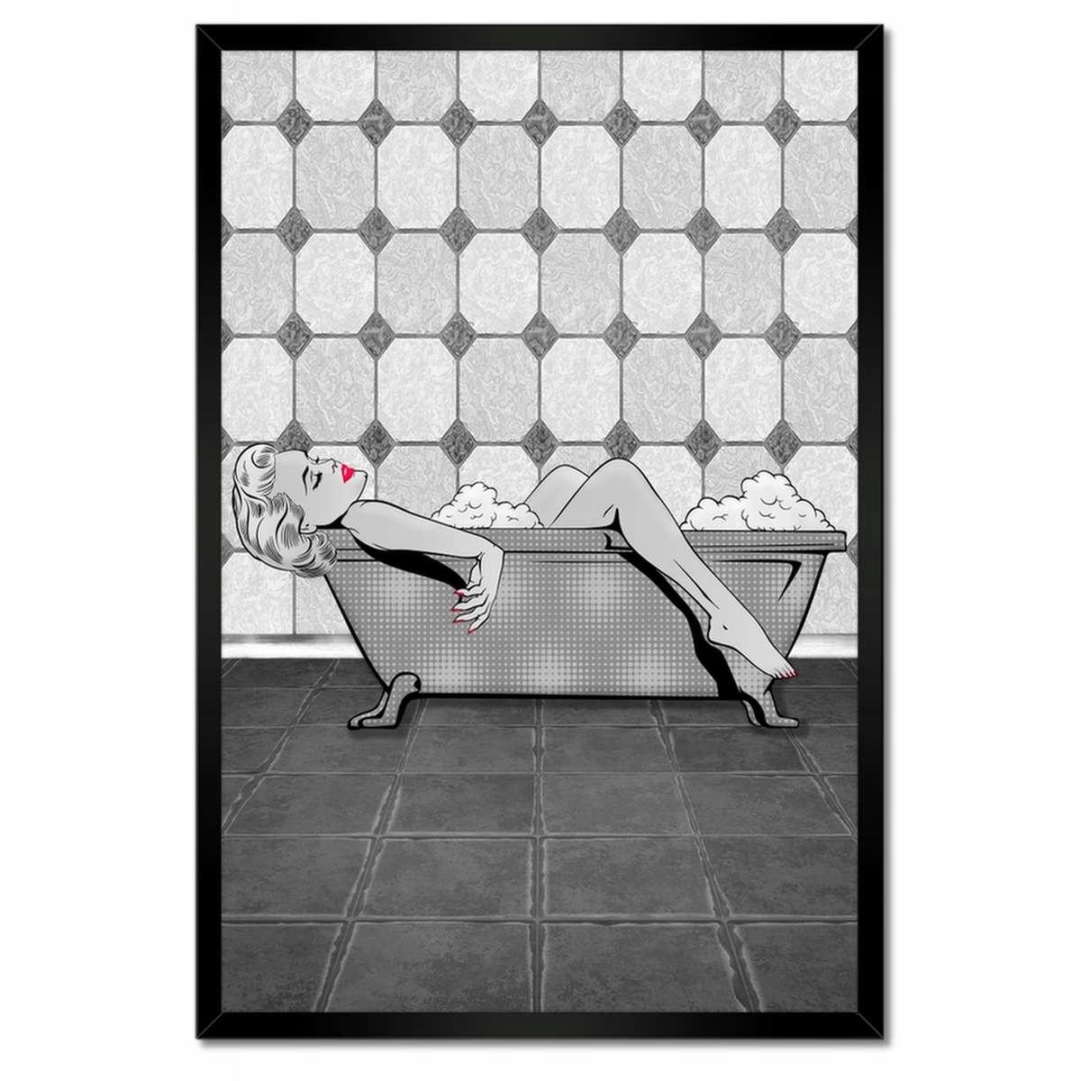 Plakáty v rámu 40x60 Marylin Monroe ve vaně