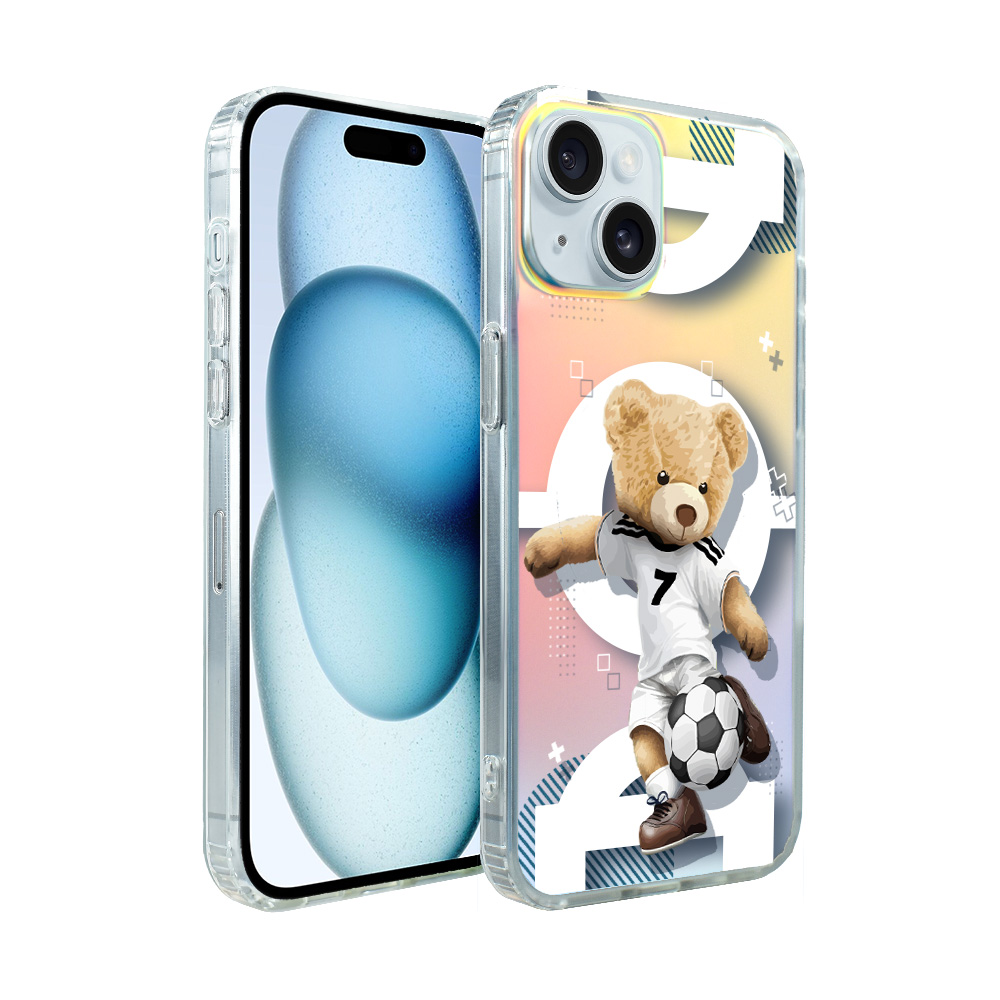 Pouzdro pro iPhone 15 Ibizu s MagSafe, měnící barvu, fotbal