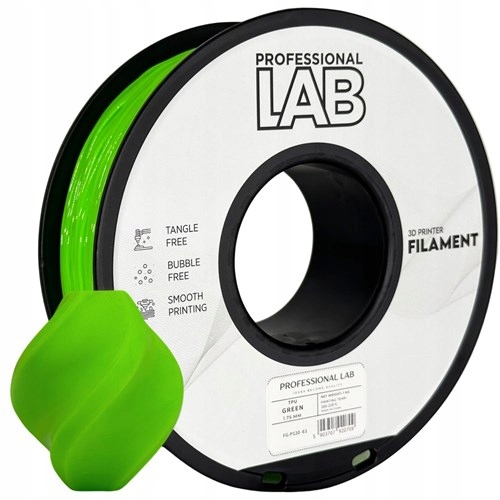 Filament Tpu Professional Lab 1,75 mm 1 kg 1000 g zielony