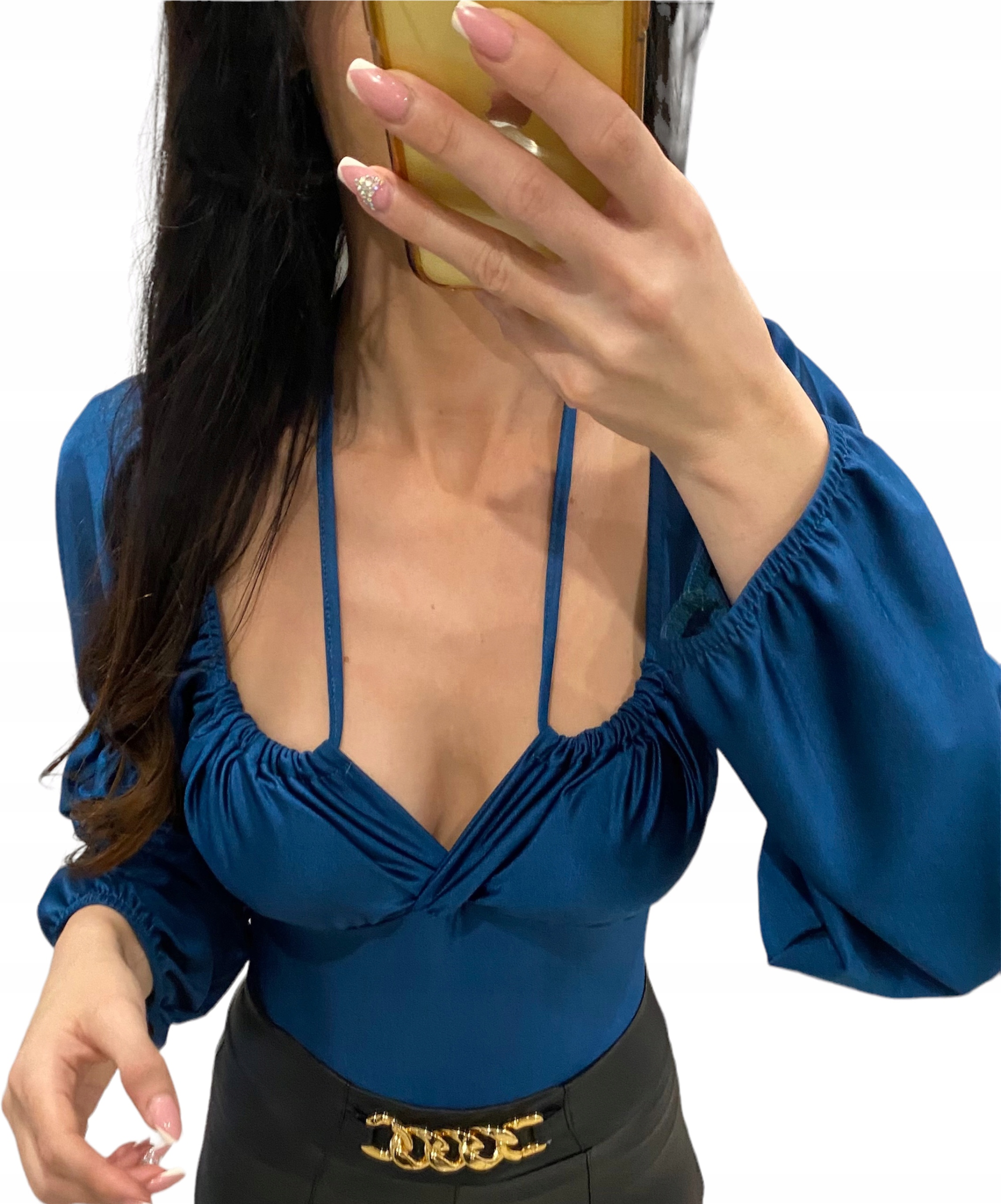 SATYNOWE BODY STYLOWE KOBIECE HOKER STRAPSY