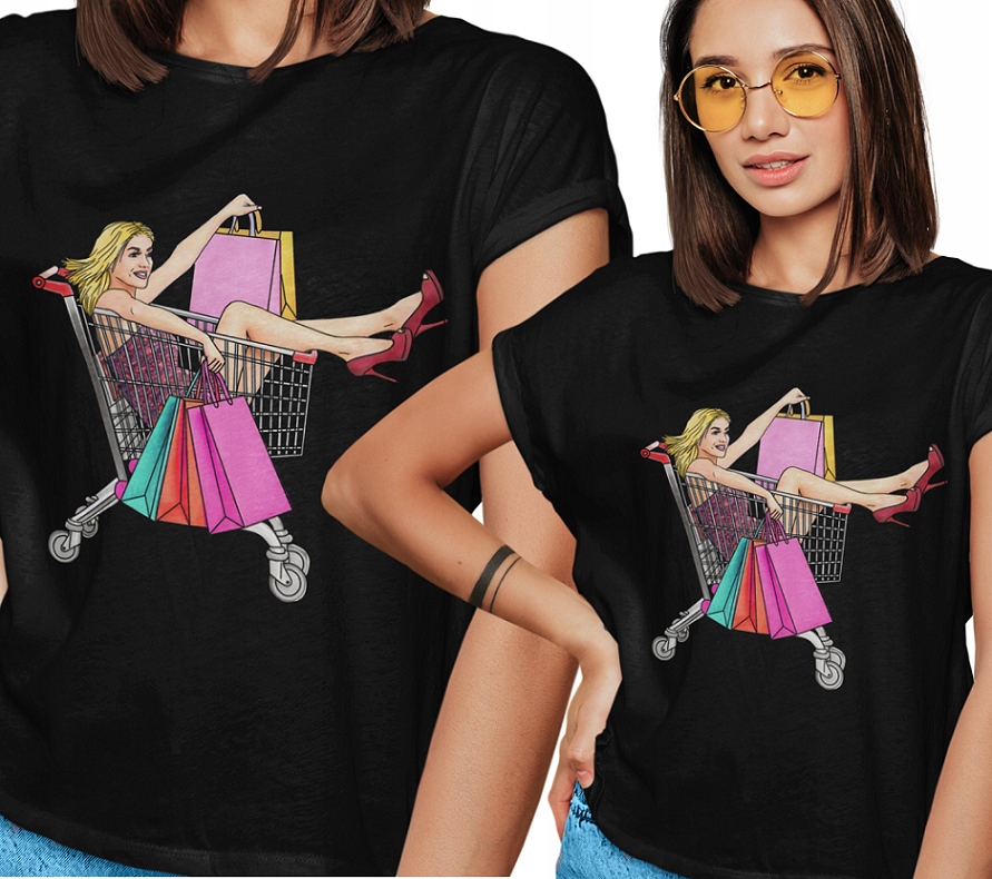 T-SHIRT DAMSKI Z NADRUKIEM PREZENT DLA KOLEŻANKI