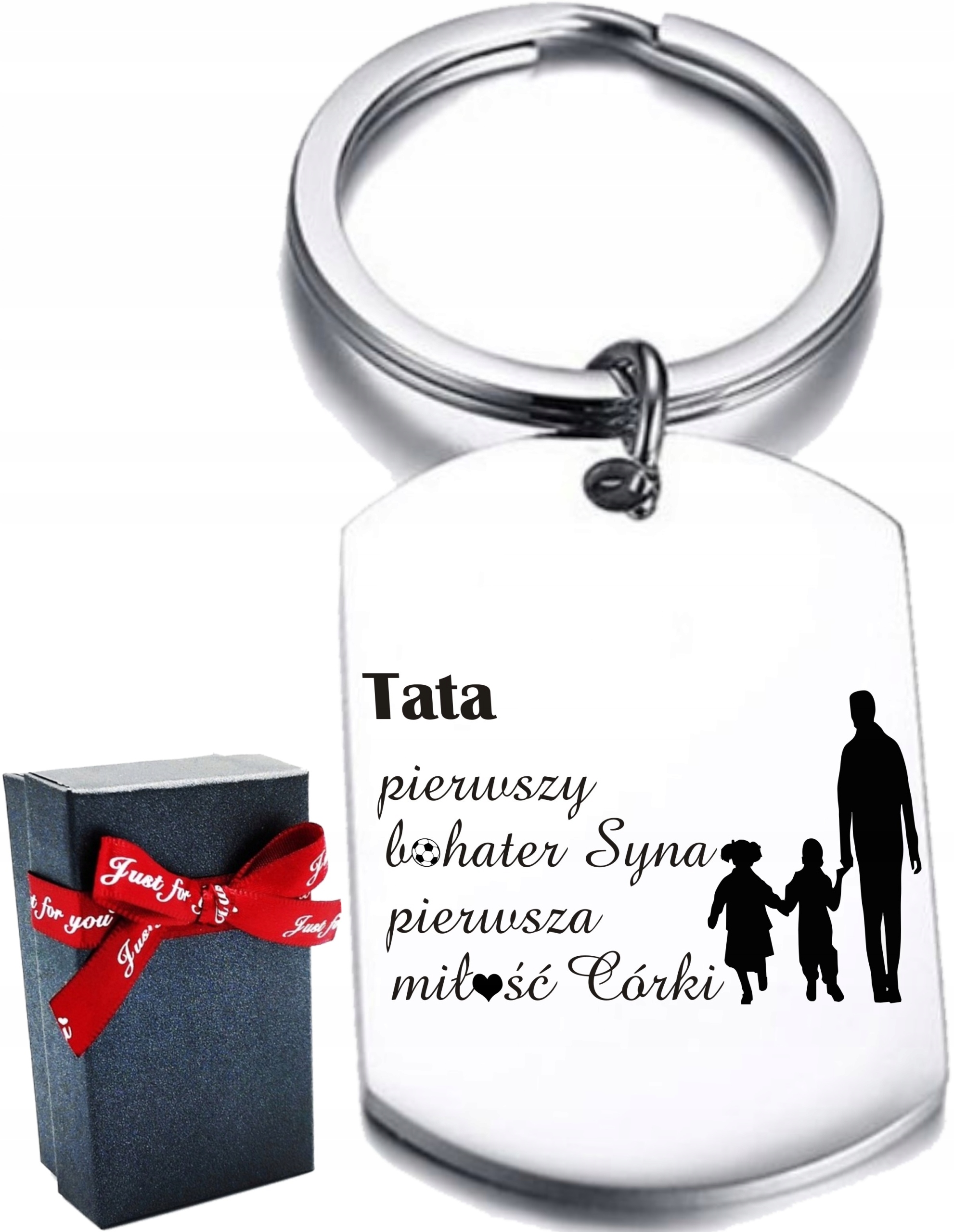 

Breloczek Brelok Zawieszka Dla Taty Córka Syn Wz1