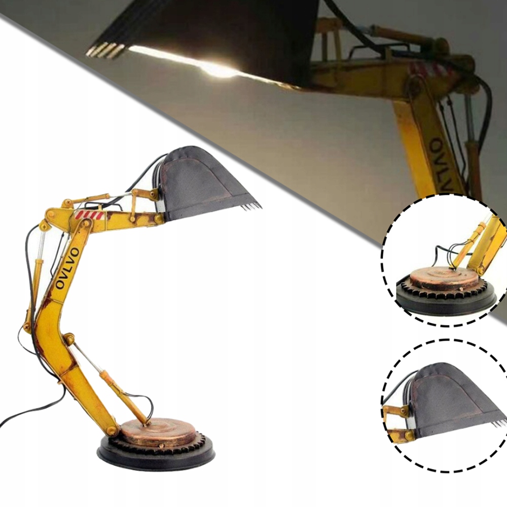 LAMPKA BIURKOWA KOPARKA LED LAMPA STOŁOWA NOCNA Styl nowoczesny