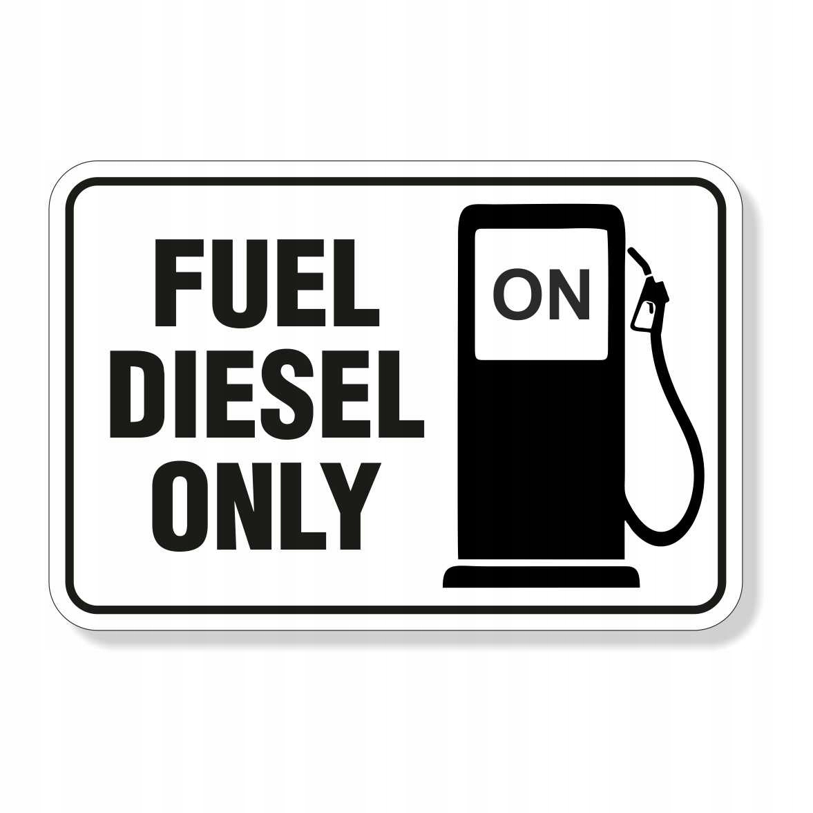НАКЛЕЙКА ОБОЗНАЧЕНИЕ ТОПЛИВА FUEL DIESEL ONLY