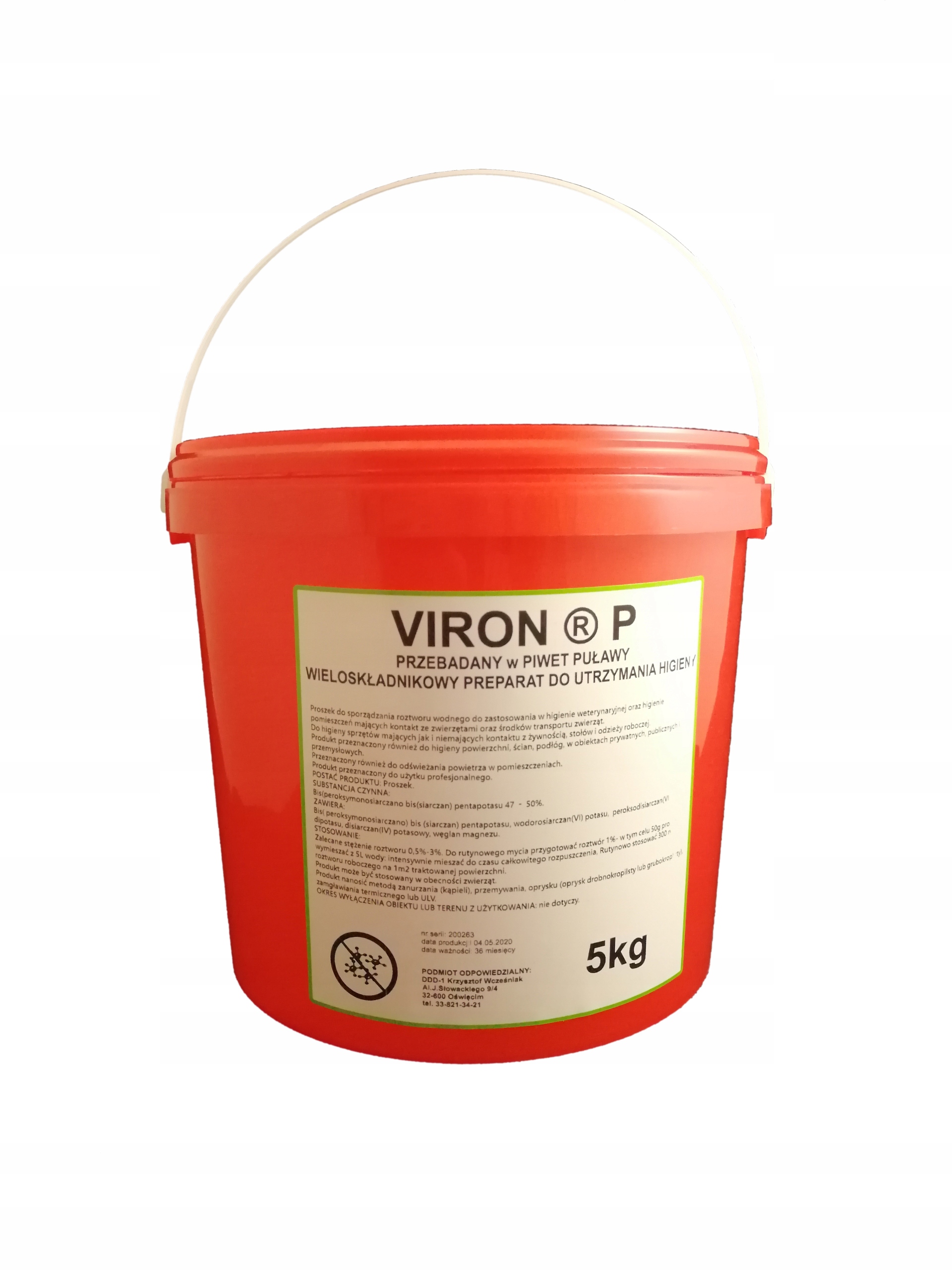 

Viron P 5kg do dezynfekcji Asf