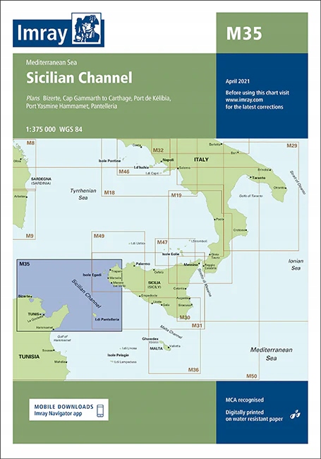 Imray M35 Sicilian Channel