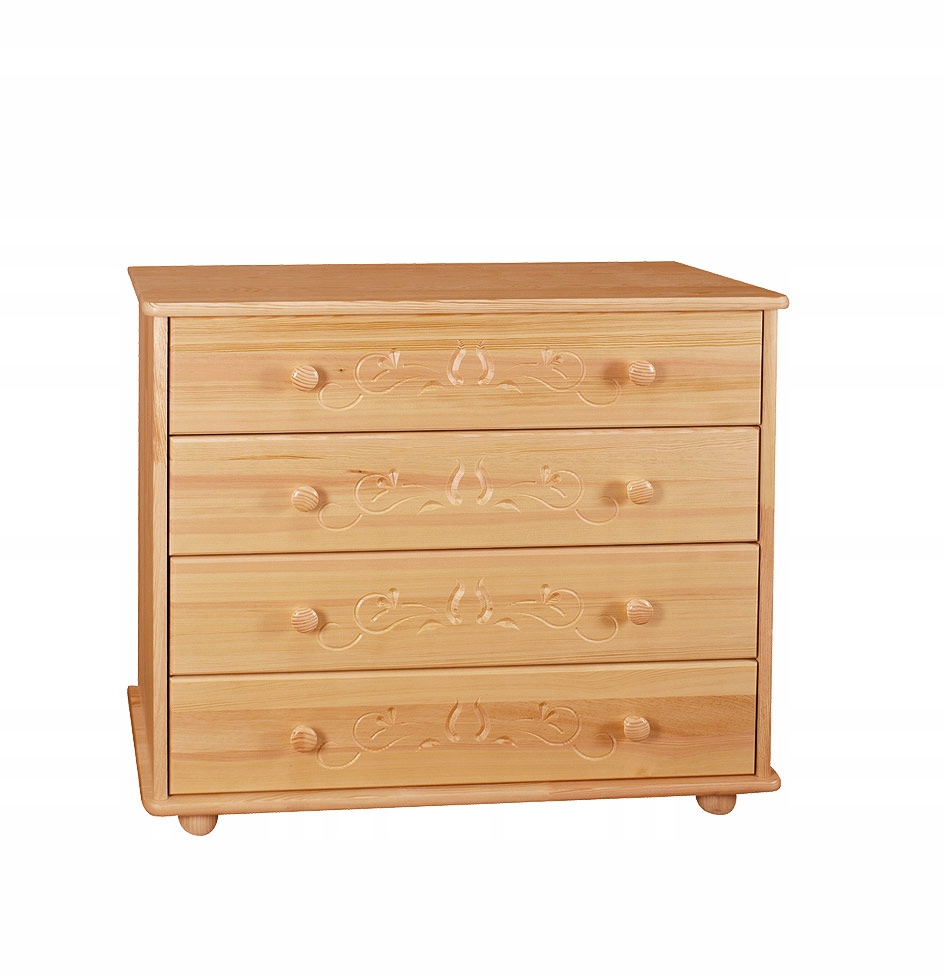 KOMODA DREWNIANA RZEŹBIONA SOSNOWA PRODUCENT MEBLI SYPIALNIA SALON POKÓJ