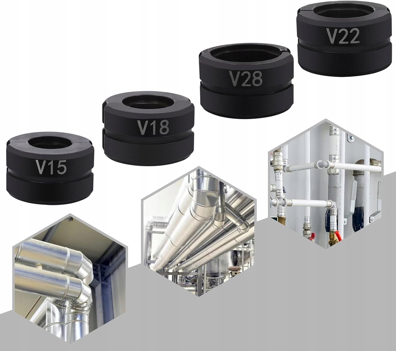 Matrice Kameny Pro Krimpovačku trubek 15 18 22 28 sada matric Typ V