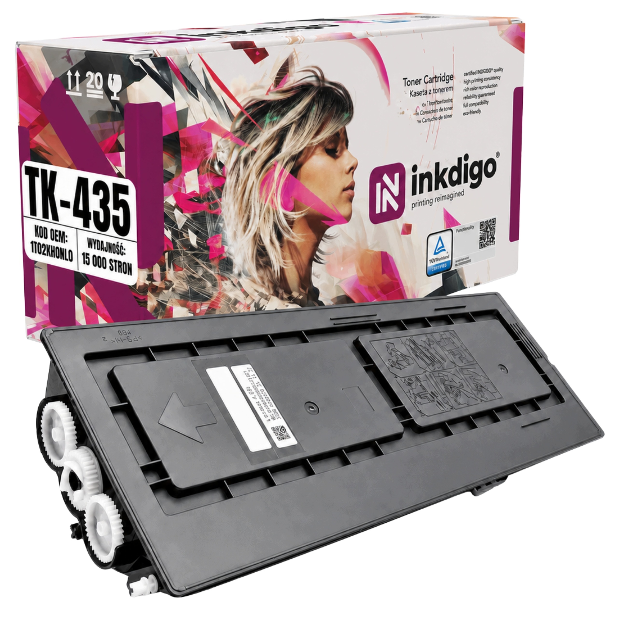 TK435 XL Toner Náhrada Pro Tiskárny Kyocera Taskalfa 180 181 220 221