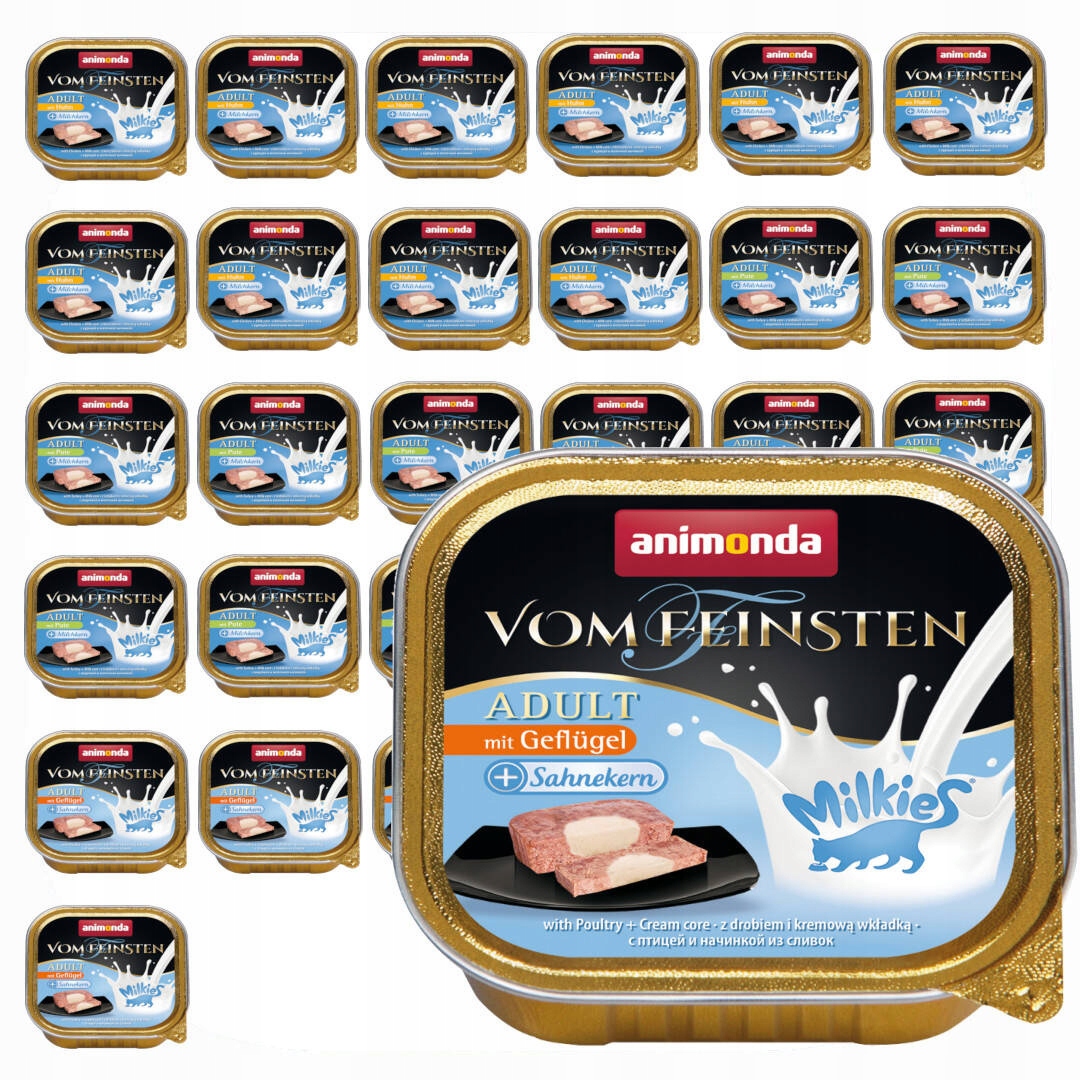 Levně Animonda Vom Feinsten Adult Milkies 32x100g mokré krmivo pro kočky Mix Chutí