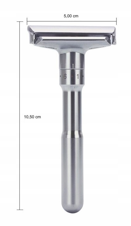 Maszynka do golenia z regulacją na żyletki Metalowa maszynka dwuostrzowa Marka Apekt