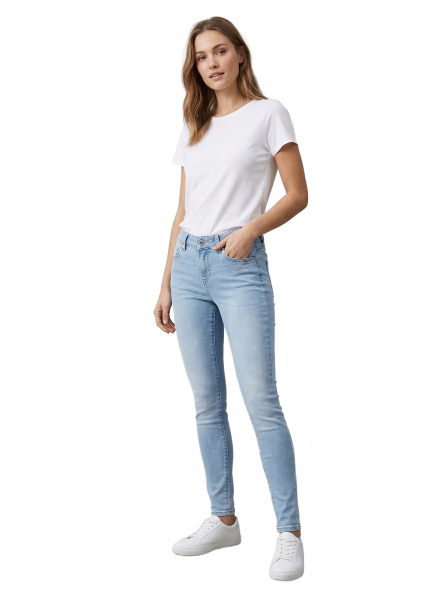 Pepe Jeans Dámské Džíny Úzké Nohavice Modré Casual 25/30 Xta