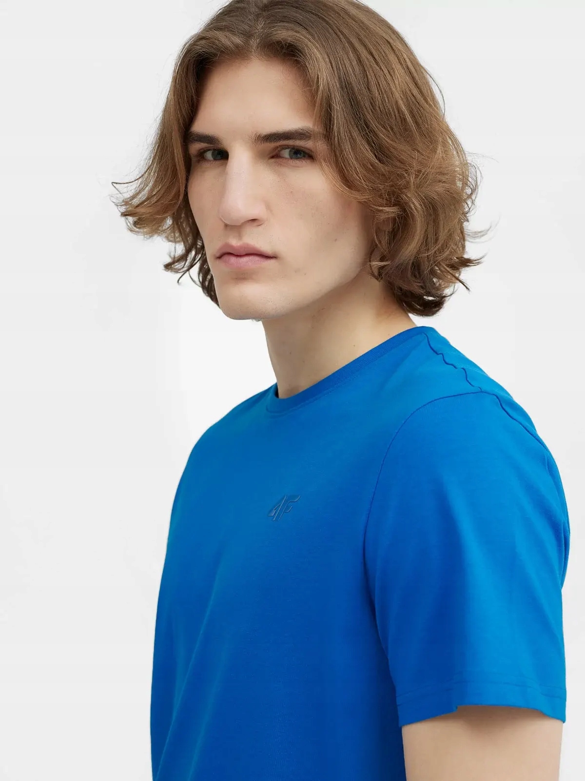 KOSZULKA MĘSKA 4F T-SHIRT SPORTOWY PODKOSZULEK KOMPLET ZESTAW 2PAK Dekolt okrągły