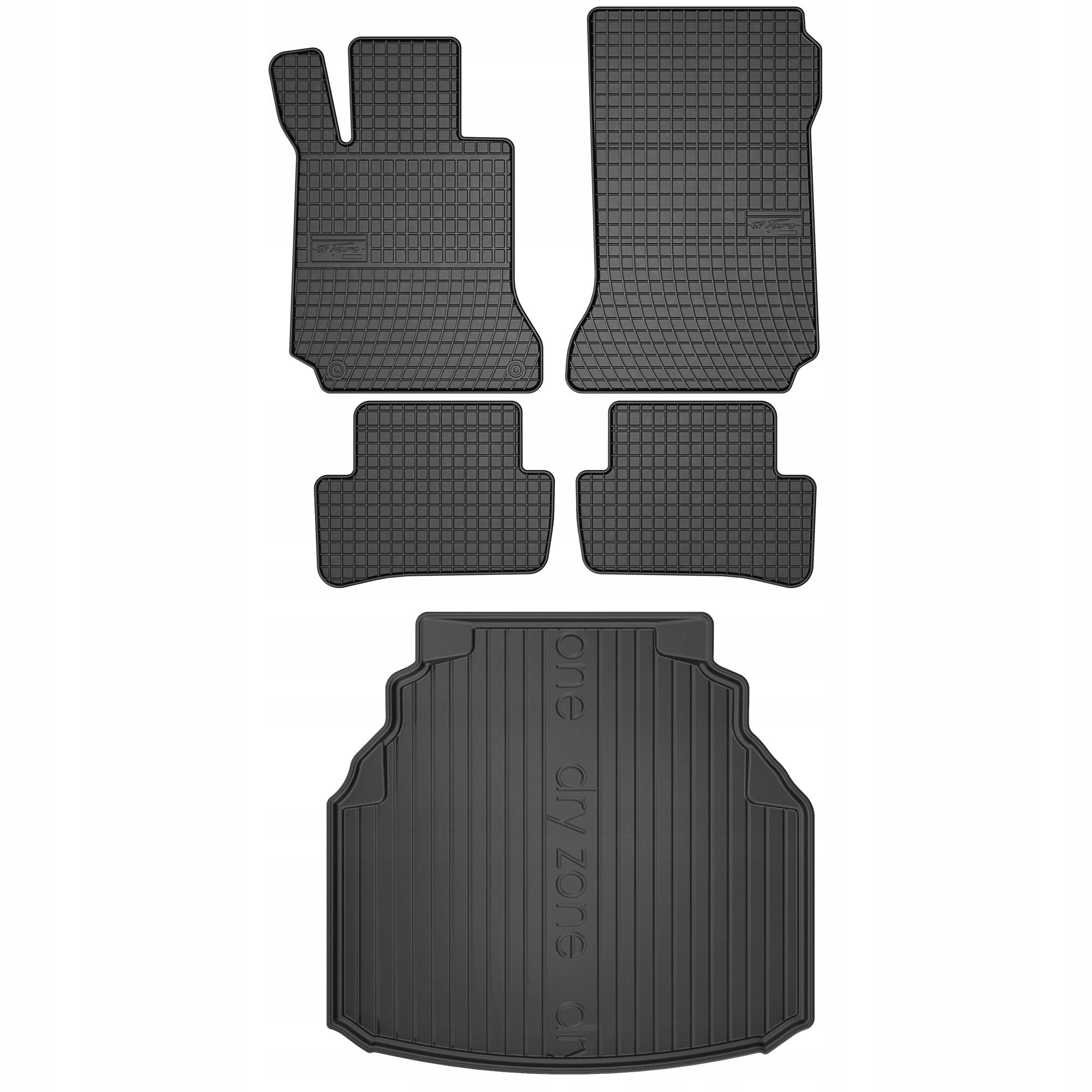 Sada gumových kobercov a rohoží Mercedes-Benz trieda C W204 2007-2014