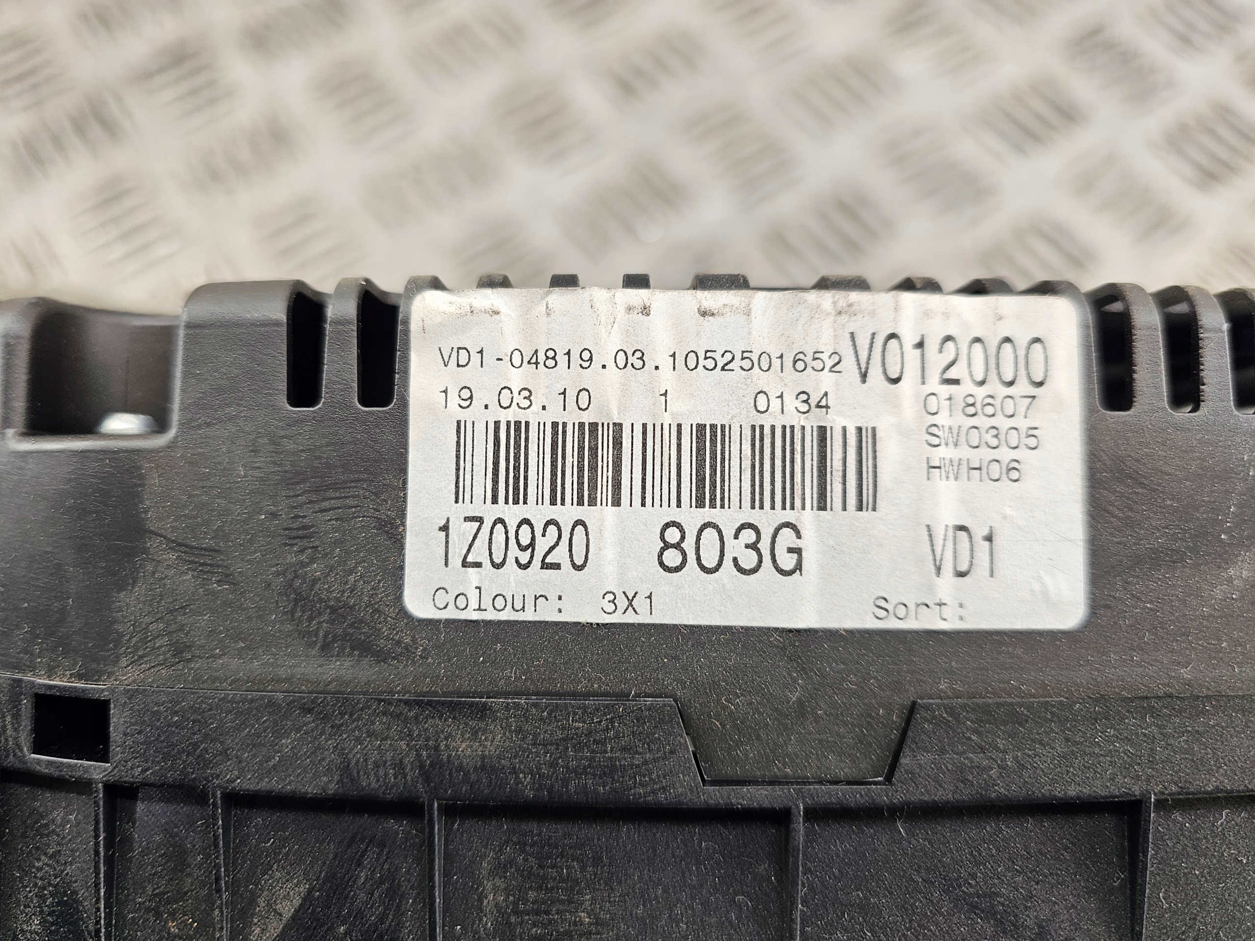 dials dials OCTAVIA 2 1Z0920803G