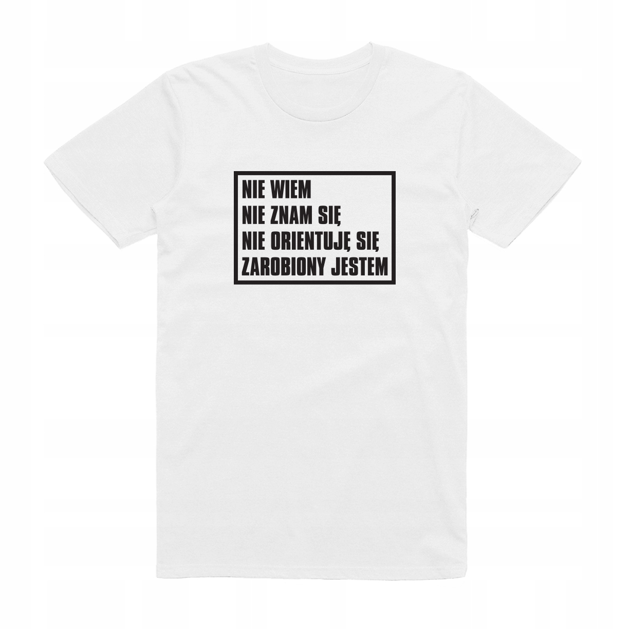 

L Koszulka T-shirt Nie Wiem Zarobiony