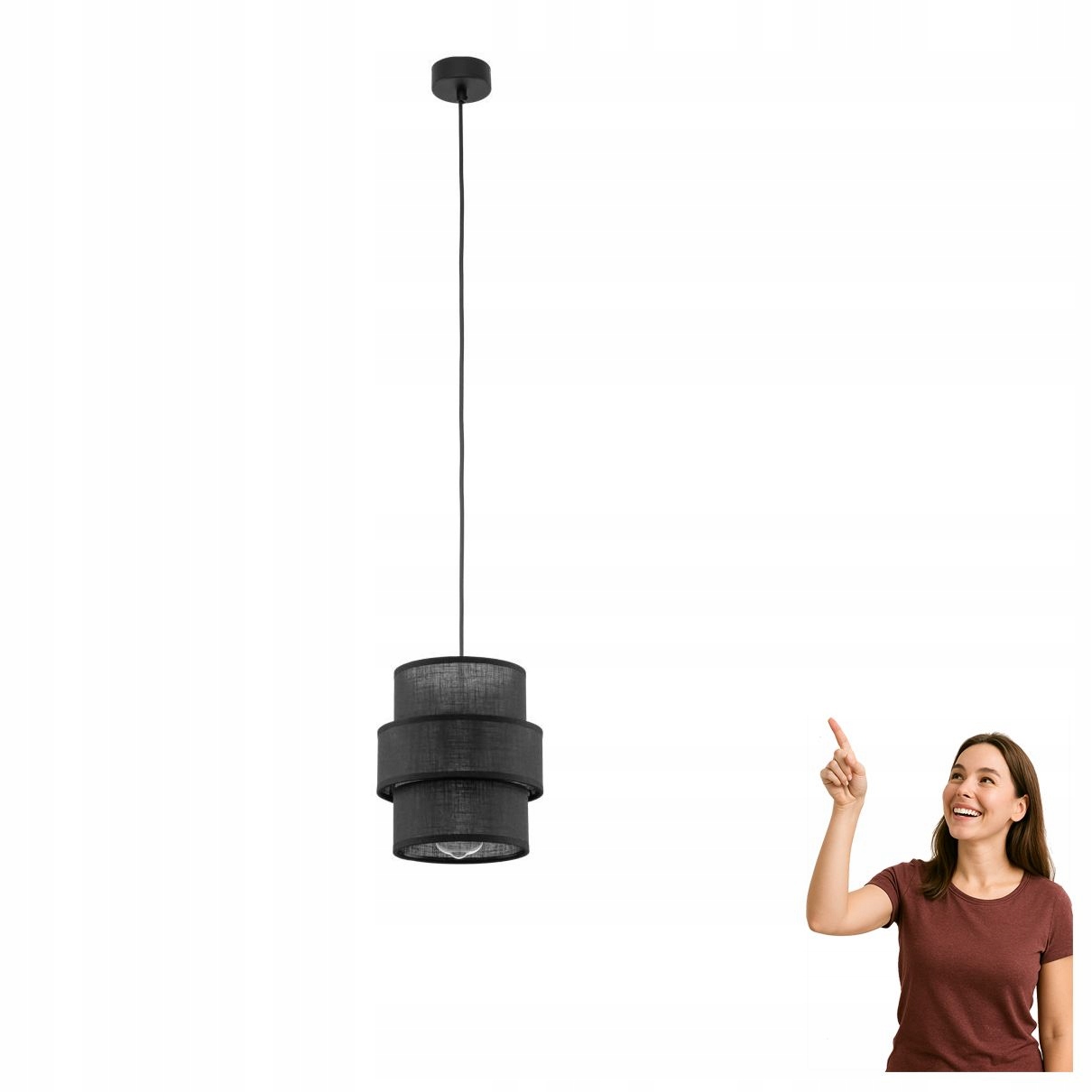 Závěsná lampa Calisto Black 5306 Tk Lighting