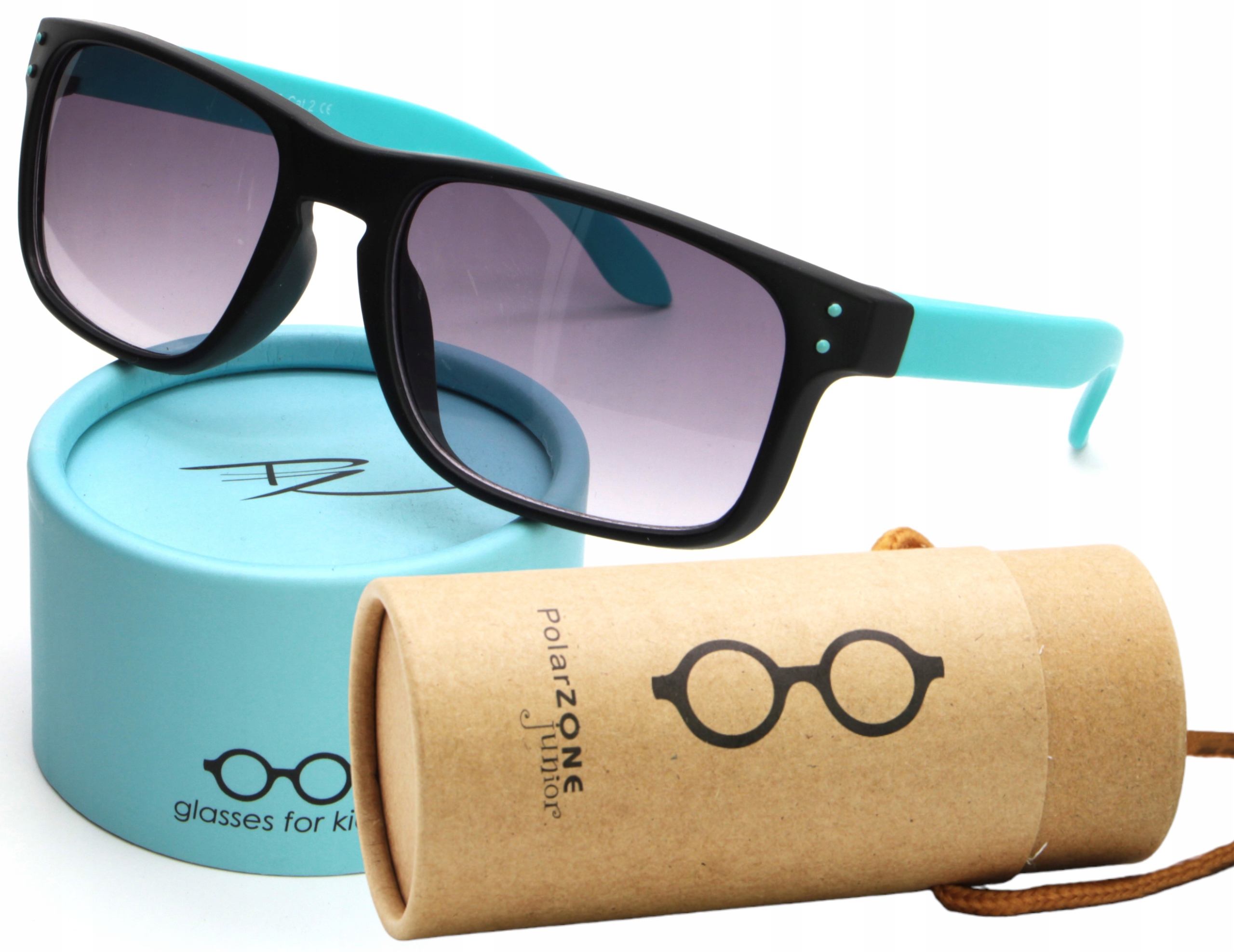 OKULARY PRZECIWSŁONECZNE DZIECIĘCE FILTR UV400 Cat.3 + ETUI TUBA DLA DZIECI