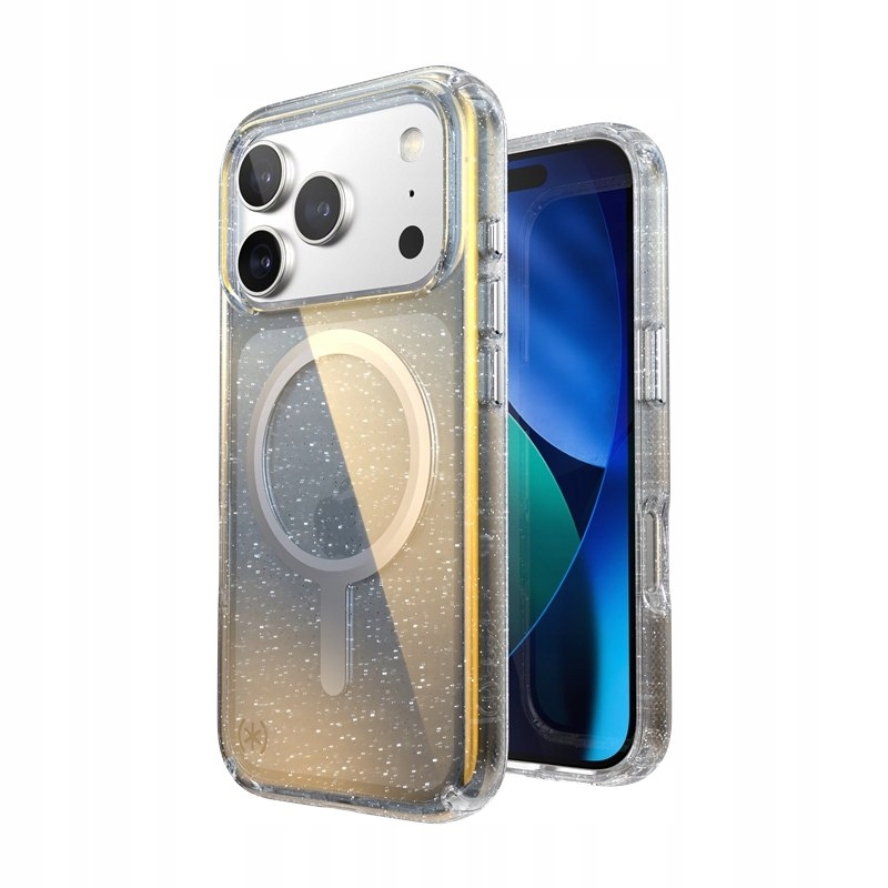 Speck Presidio Lux MagSafe Pouzdro iPhone 17 Pro (Hyper Mirror Glitter Sil