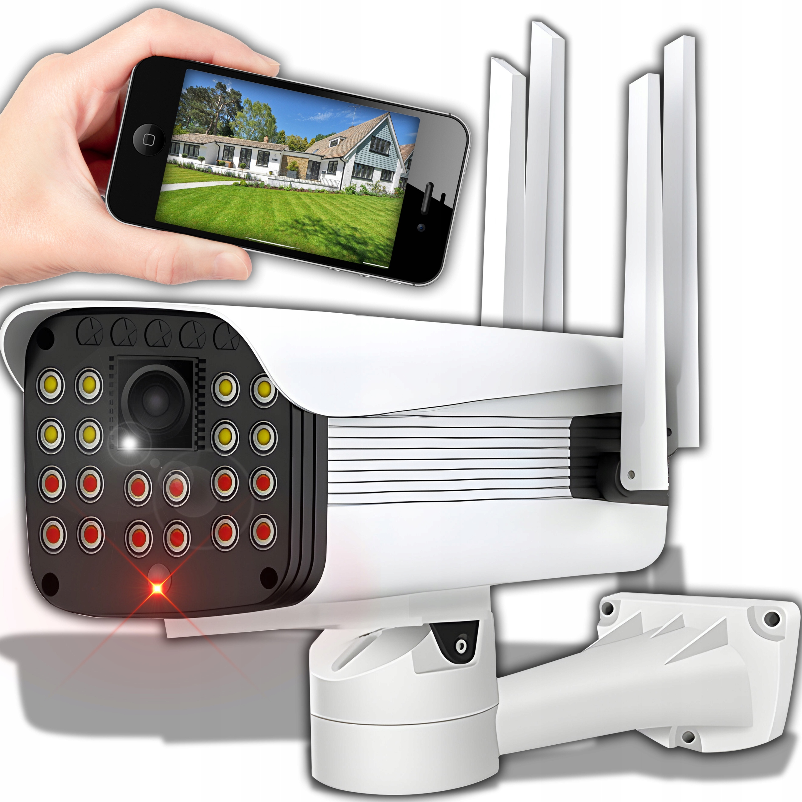 Wifi Ip Bezdrátová Venkovní Kamera 2MP Full Hd 1080P Smart Detekce Sd